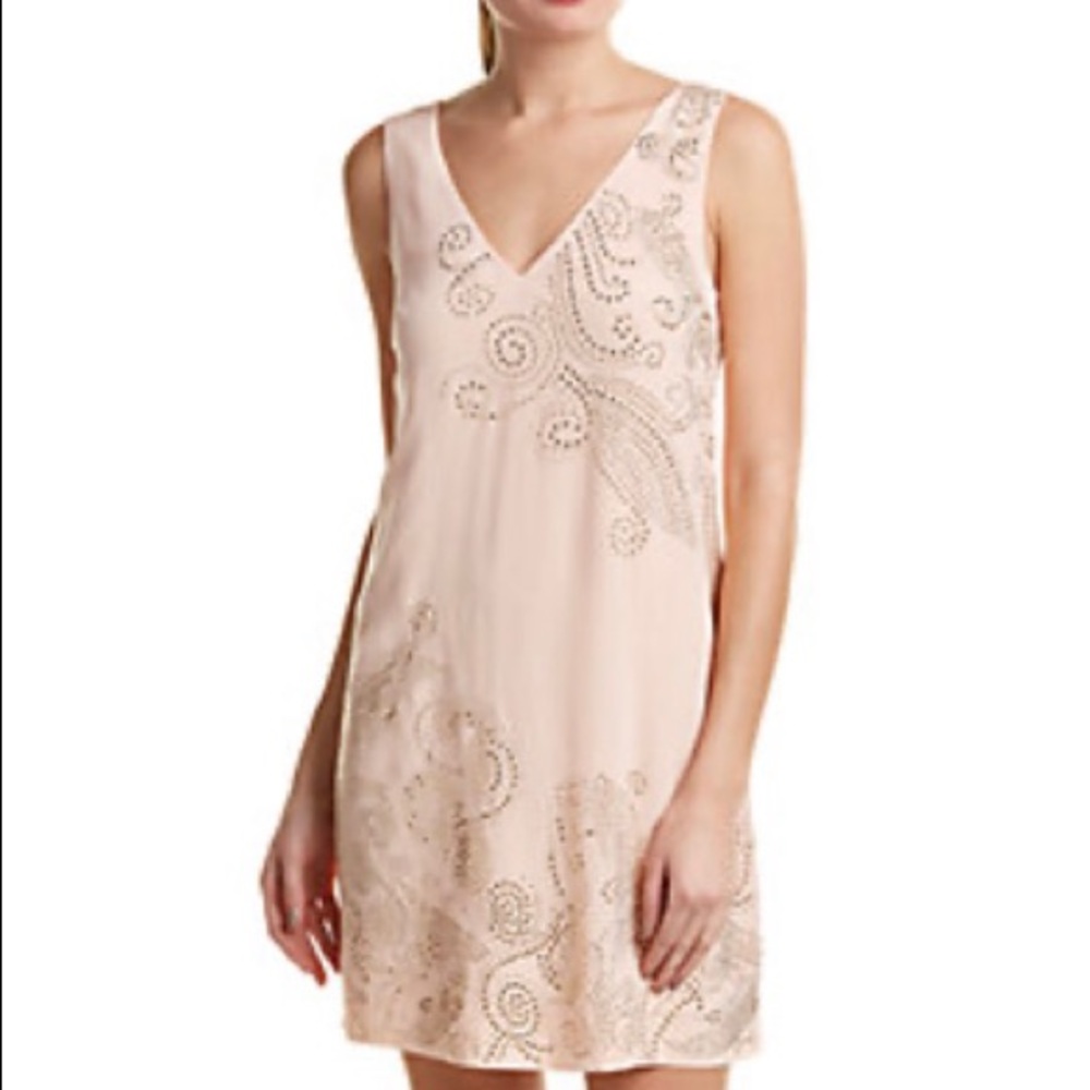 Trina Turk Peach Cream Dress